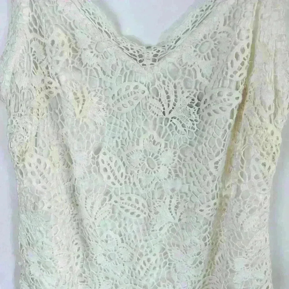 Rag & Bone Aleah Crochet V Neck Mini Dress - Picture 4 of 9